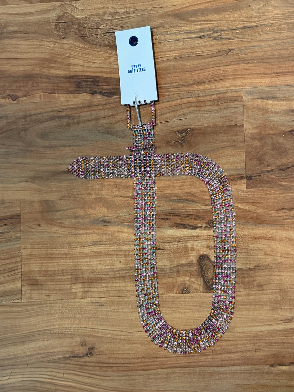 Urban Outfitters Multicolor Rhinestone Chain Belt - NWT
